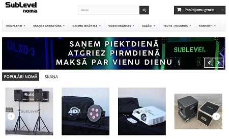 Skaņas un gaismas tehnikas noma