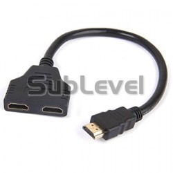 HDMI pāreja uz 2 x HDMI