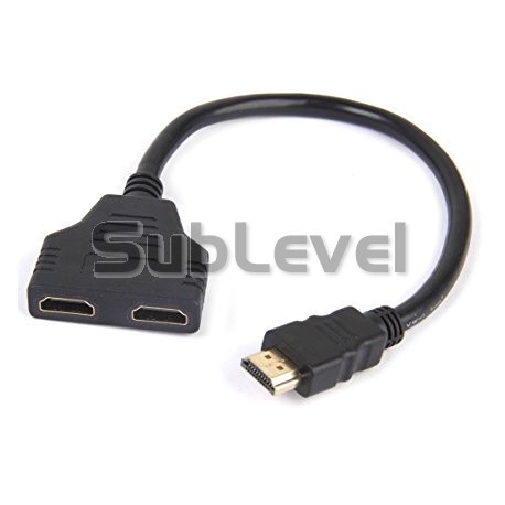 HDMI pāreja uz 2 x HDMI