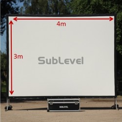 Projektora ekrāns 3 x 4m